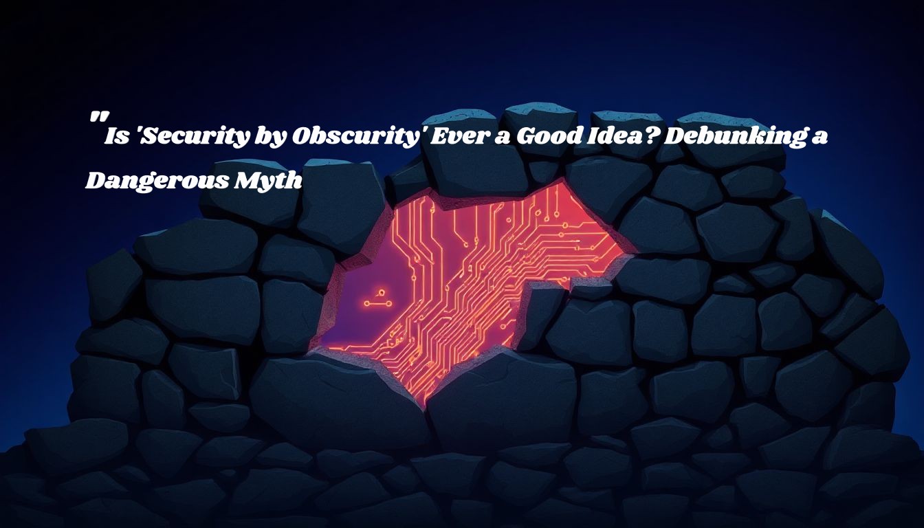 "Is 'Security by Obscurity' Ever a Good Idea? Debunking a Dangerous Myth